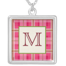 PlädMonogramhalsband