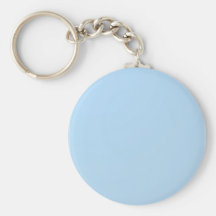 Plain Lightblue SkyBlue Shade: Add text or image Keychains