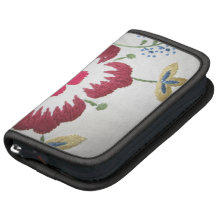 Planer embroidered flower