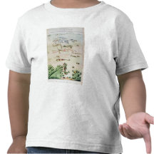 Planera och beskåda av striden av Waterloo T-shirt