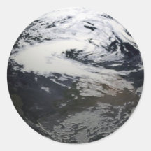 PlanetjordT-tröja Rund Klistermärke