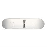 planlägger svart textbonsai för iBonsai roligt Skate Board Decks