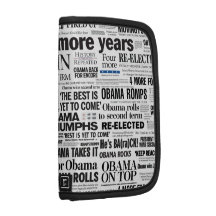 Planner 2012 för Collage för Obama segerrubrik Personlig Almanacka