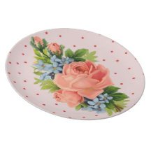 Plätera blommor dinner plate