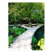 plitviceträväg, croatia vykort