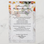 PlumeriaOrchidLei i Sandprogramreklamblad Custom Flyer