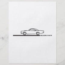 Plymouth Roadrunner 1968 Flygblad Designs