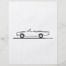 Plymouth Roadrunnercabriolet 1968 Flyg Blad