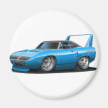 Plymouth Superbird blåttbil 1970 Kylskåpmagneter
