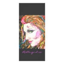 PMACarlson Rollergirl 191 Bookmarker Ställkort