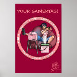 PMS-affischen Pandoras boxas rosa logotyp 2