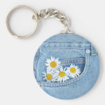 Pocketful av daisy nyckel ring