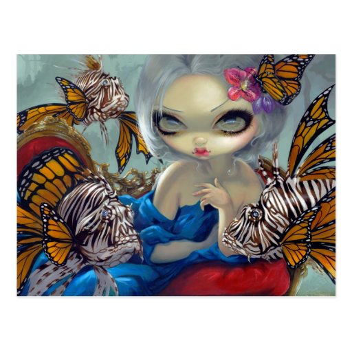 "Poissons Volants: Le Poisson-Lejon" vykort