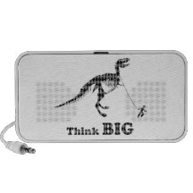 Pojke som går en stor tänka för TyrannosaurusRex ~ Mp3 Högtalarsystem