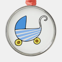 Pojkebabybarnvagn Julgranskulor
