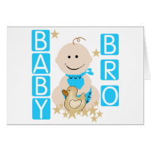 PojkebabyBro Tshirts och gåvor Hälsnings Kort