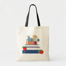 Pojkeboken hänger lös tote bag