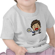 Pojketennisspelare T-shirts