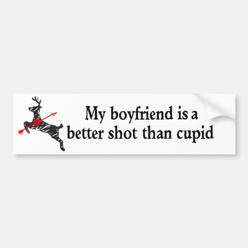 Pojkvännen är ett bättre som skjutas än Cupid Bildekaler