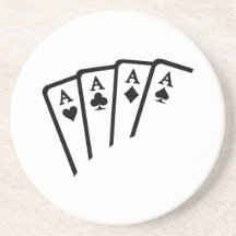 Poker Cards ess Dryck Underlägg