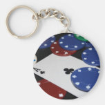 Poker Keychain Nyckel Ringar