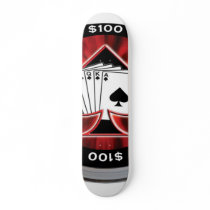 poker STIGER OMBORD Anpassad Skate Board