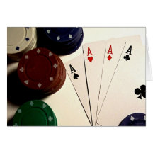 Poker Time Hälsningskort