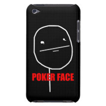 Pokeransikte - svart fodral för iPod handlag 4 iPod Touch Skydd