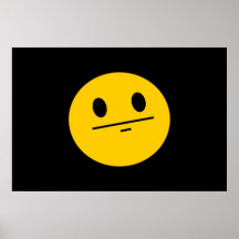 Pokeransiktesmiley face affisch