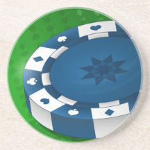 Pokerchip - rundaunderlägg