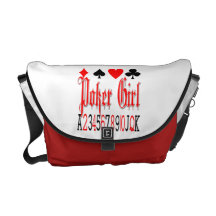Pokerflickamessenger bag