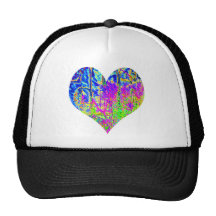 Pokergrafittihjärta Trucker Keps