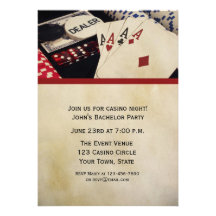 Pokerparty Anpassade Inbjudan
