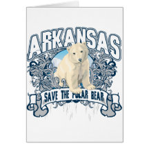 Polar björn Arkansas Hälsningskort