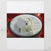 POLAR BJÖRN FÖR ALFABETISK FLYGBLAD DESIGNS