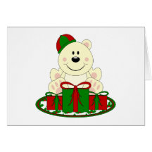 Polar björn för Cutelyn julklapp Hälsnings Kort