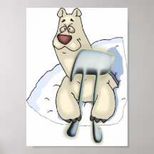 POLAR BJÖRN FÖR PI - HUMOR PRINT