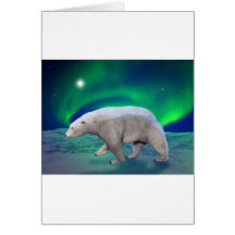Polar björn hälsningskort
