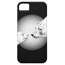 Polar björn Iphone 5 gåvor för fodralbjörnkonst iPhone 5 Hud