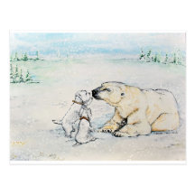 Polar björn Westies Vykort
