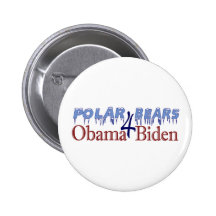 Polarbjörnar för Obama Biden 2008 Nål