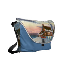 Polarissolnedgångmessenger bag