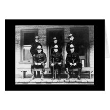Polisar från det Dawson Yukon territoriet 1906 Kort