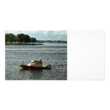 Polisfartyg Norfolk VA Anpassade Foto Kort