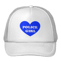 Polisflicka Trucker Keps