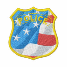 Polislogotyp Broderad Jacka