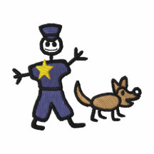 Polisperson Broderad Jacka