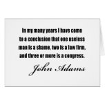 Politiska citationstecken av John Adams Hälsnings Kort