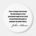 Politiska citationstecken av John Adams Kylskåpsnagnet