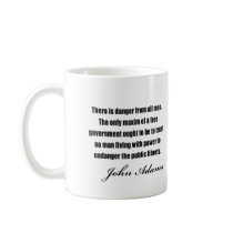 Politiska citationstecken av John Adams Kaffe Muggar